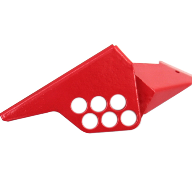 Vermelho fácil de usar o bloqueio da válvula de esfera de design de peça única